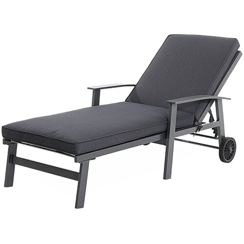 SUNFUN Ležalnik Sunfun Maja (196 x 80 x 102 cm, aluminij in tekstil, siva) Cene