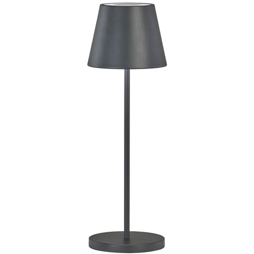 Fischer & Honsel Crna LED stolna lampa s mogućnosti zatamnjivanja s metalnim sjenilom (visina 34 cm) Cosenza 2.0 –