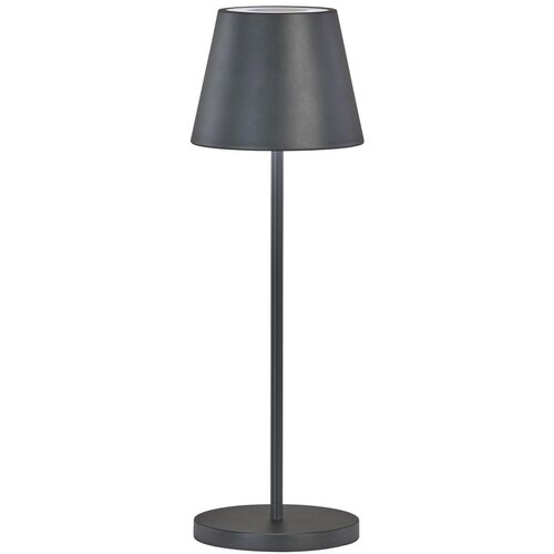 Fischer & Honsel Črna LED zatemnitvena namizna svetilka s kovinskim senčilom (višina 34 cm) Cosenza 2.0 – Cene