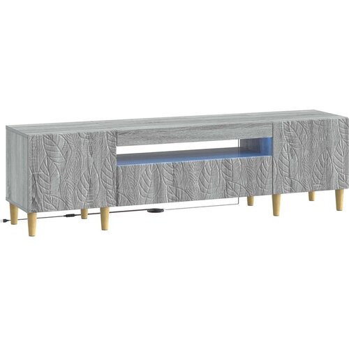 vidaXL LED TV kabinet DELFT 153 x 35 x 43 cm Siva Sonoma - Siva Sonoma Cijene