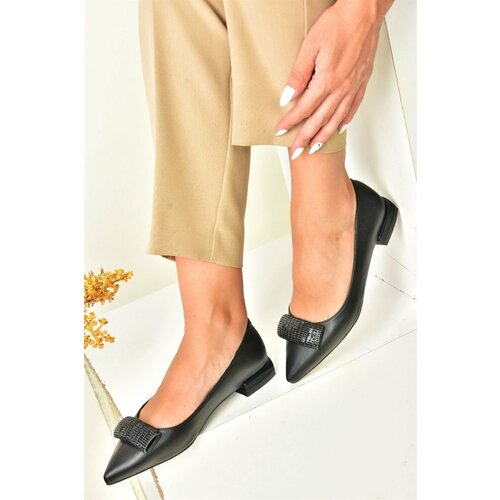 Fox Shoes Women's Black Low Heel Casual Shoes Slike