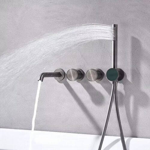 ELITE EDITION Stenski tu&amp;scaron; set BSC1717 z LED zaslonom v grafitno sivi izvedbi &amp;mdash; Krom Slike