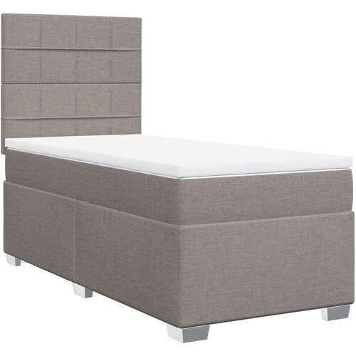 Maison Chic Box spring postelja - Vzmetna postelja z vzmetnico taupe 90x200 cm blago SL4060, (21888494) Cene