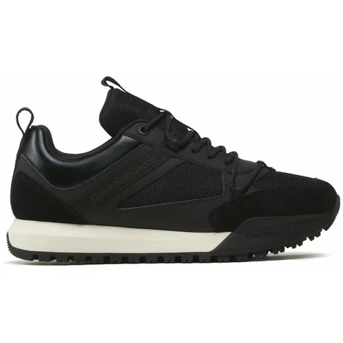 Calvin Klein Jeans Superge Toothy Runner Low Laceup Mix YM0YM00710 Črna