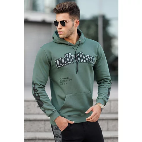 Madmext Khaki Printed Men's Sweatshirt 5312