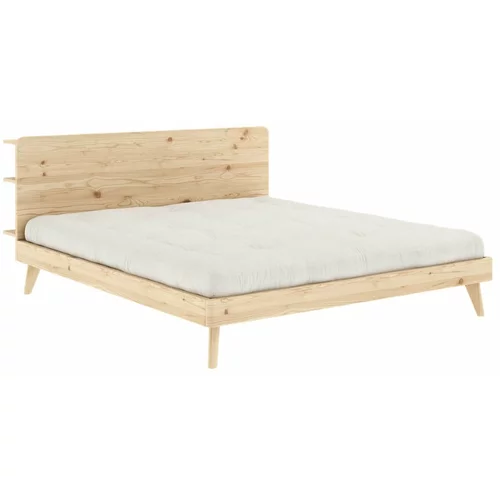Karup Design Bračni krevet s podnicom 180x200 cm u prirodnoj boji Retreat -