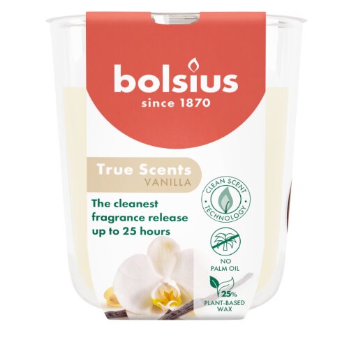 Bolsius sveća Vanilla - True Scents u ča&amp;scaron;i 80/73 Slike