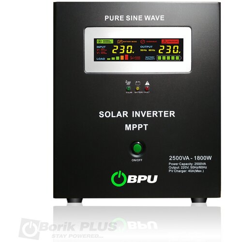 Bpu Pure sine wave DC-AC inverter 24V-230V,1800W MPPT Cene