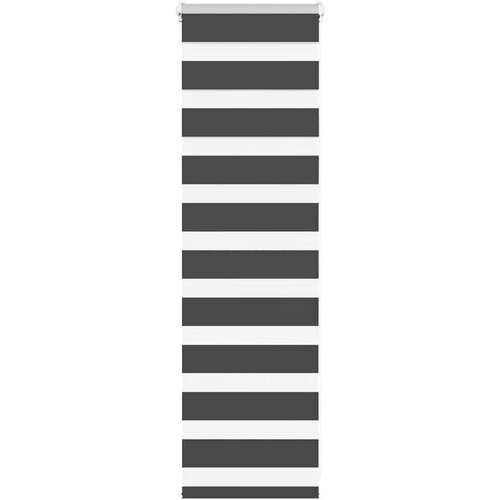 vidaXL Zebra senčilo črna 45x100 cm tkanina širina 40,9 cm poliester Cene