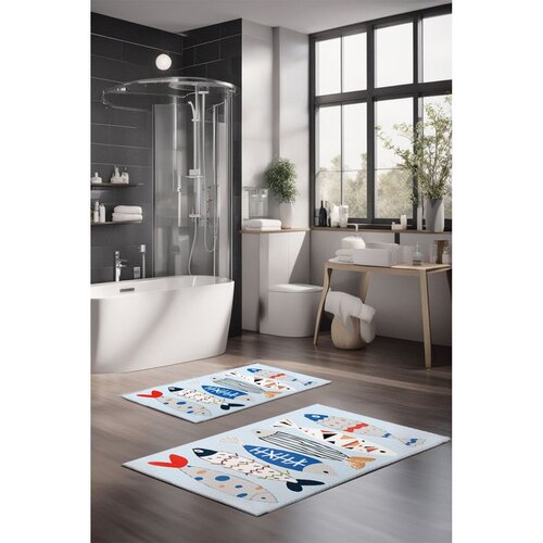  Set tepiha za kupatilo CT-5275, 2 komada, šareni Cene