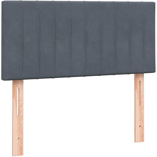 Box Spring krevet s madracem i LED tamnosivi 80 x 220 cm bar&amp;scaron;unasti Slike