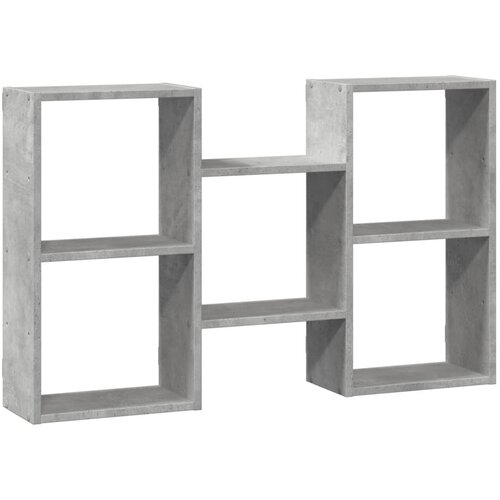  Zidna polica siva boja betona 96x18x60 cm konstruirano drvo Slike