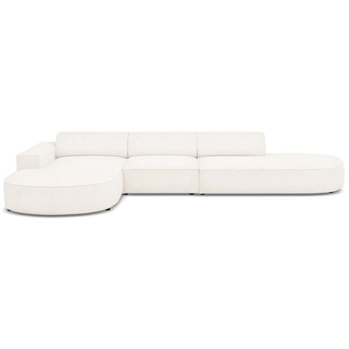 Micadoni Home Bež kotni kavč s tkanino bouclé (levi kot) Jodie - Micadoni Home Cene