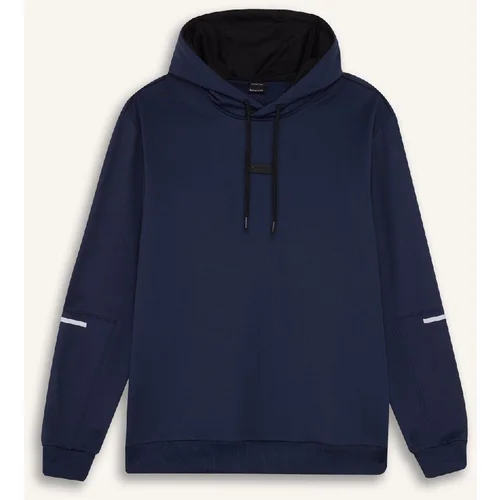 Defacto Fit Standard Fit Hooded Basic Plain Sportsman Sweatshirt