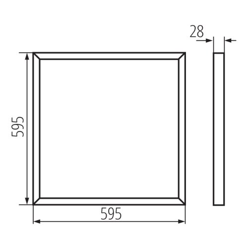 Kanlux 31173 - led povr&amp;scaron;inski panel barev LED/40W/230V 4000K 60x60 cm Slike