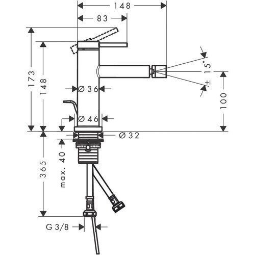 Hansgrohe 73201000 Tecturis S armatura za bide Cene