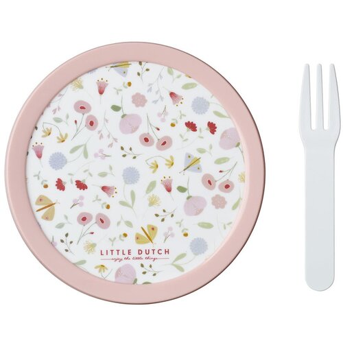 Mepal Otroška posoda za malico z vilico Flowers & butterflies – Cene