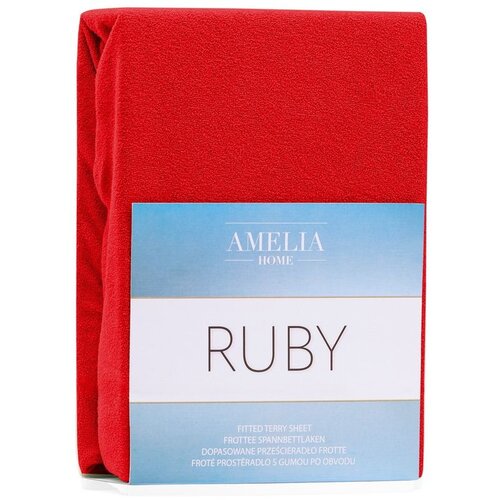 AmeliaHome Plahta s gumom Ruby 160-180x200 cm, crvena Slike