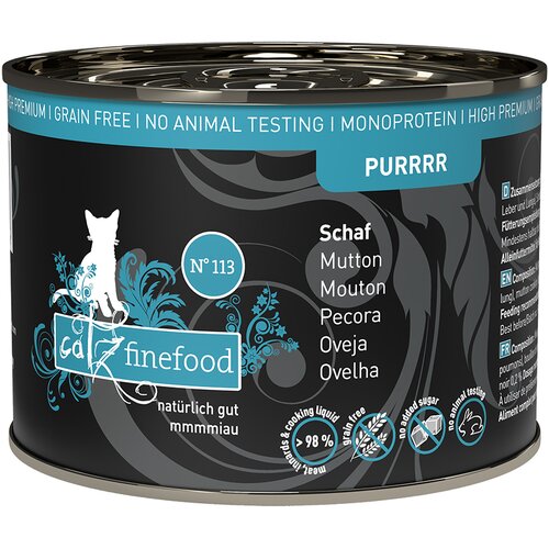 catz finefood Varčno pakiranje Purrrr 12 x 200 - Št. 113 ovčetina Cene