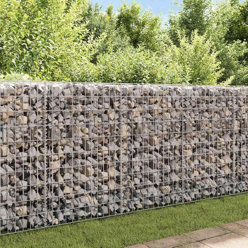 vidaXL gabion stena iz pocinkanega jekla 450x30x100 cm Cene