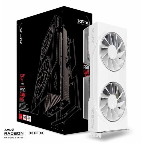XFX Swift AMD Radeon RX 9060 XT OC White 8GB GDDR6 128-bit HDMI 2x DP ( RX-96TSW8GWQ ) Slike