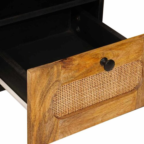  ormar s ladicama Smeđa 100 x 33 x 46 cm Čvrsto drvo manga Slike