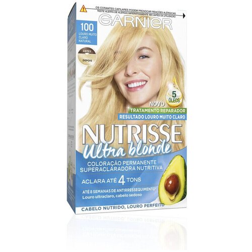 Garnier Barve za lase Permanente Haarfarbe Nutrisse Ultra Blond - 100 Blond T Bež Cene
