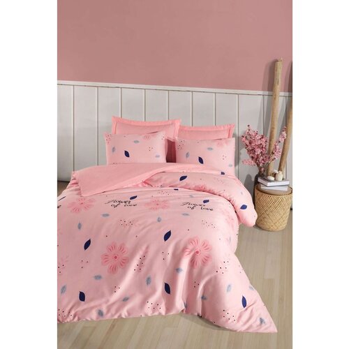  floweroflove - powder powder satin single quilt cover set (fr) Cene