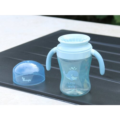Bo Jungle Drinking Cup 360&amp;deg; Mixer Grey otro&amp;scaron;ki lonček 6m+ Little Whally 240 ml Slike