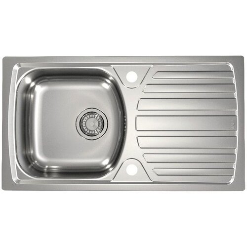 Alveus nerjavno pomivalno korito basic 170, leinen 780X435 mm iztok 88.9 mm Slike