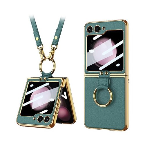  Futrola gold edge za samsung f741b galaxy z flip 6 5g zelena (gkk case) ( F116927 ) Slike