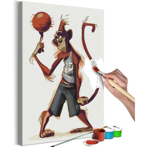  Slika za samostalno slikanje - Monkey Basketball Player 40x60 Slike