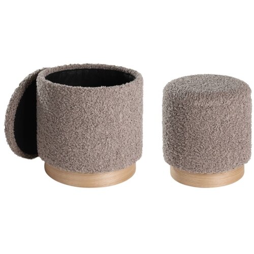 Eglo 424141 - Komplet 2 taburea MASHIKE, prečnika 31,5/38,5 cm, braon Slike