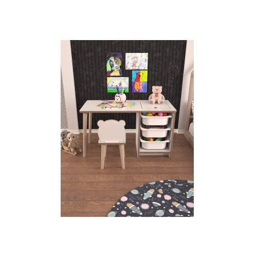Hanah home dečiji stoni set soho white (768ESL1705) Slike