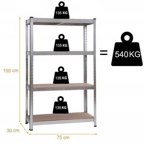  Regał Magazynowy Landgraf 150X75X30 CM Cijene