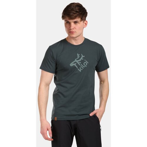 Kilpi Men&amp;#039;s cotton T-shirt DISCOVER-M Dark green Slike