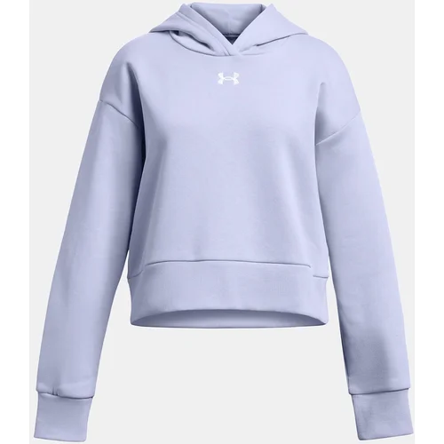 Under Armour Sweatshirt UA Rival Fleece Crop Hoodie-PPL - girls