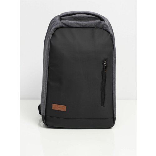 Fashion Hunters gray laptop backpack Slike