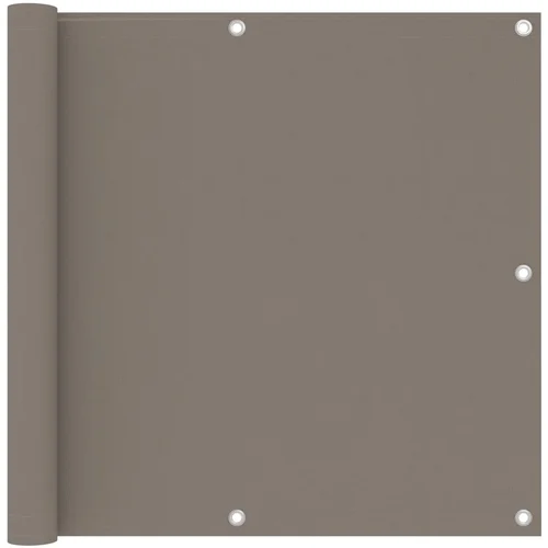 vidaXL Balkonsko platno taupe 90x500 cm oksford blago, (20610001)