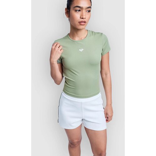 Roxy Rise & Vibe Rib T-Shirt oil green Cene