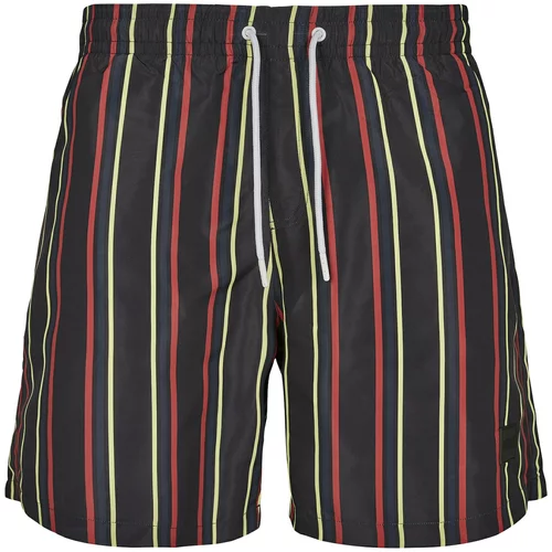 Urban Classics Kupaće hlače mornarsko plava / žuta / crvena