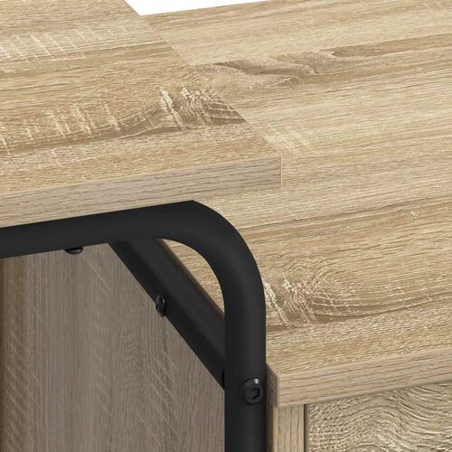  Stol s pohranom Hrast sonoma 120 x 50 x 75 cm Slike
