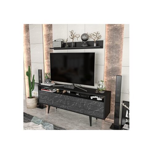 Hanah home tv polica ola black Cene