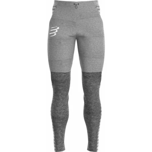 Compressport SEAMLESS PANTS Muške sportske hlače, siva, veličina