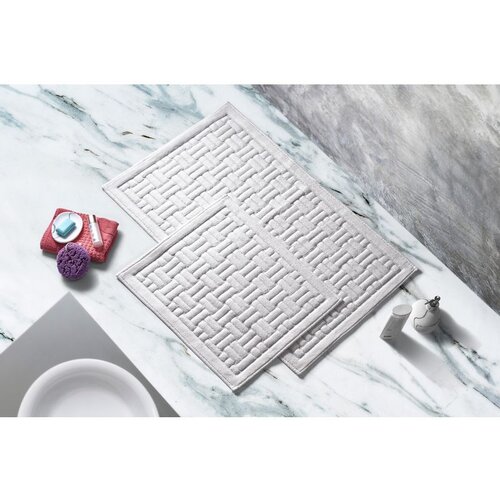  COTTONKT000010 Cream Bathmat Set (2 Pieces) Cene