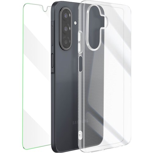 Oem Mayaxess, Zaščitni paket 2-v-1: ovitek + kaljeno steklo za Samsung Galaxy A17, Prozorno, (5000208864) Cene