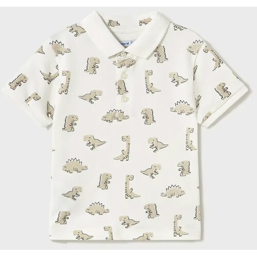 Mayoral polo majica s kratkimi rokavi cream Cene