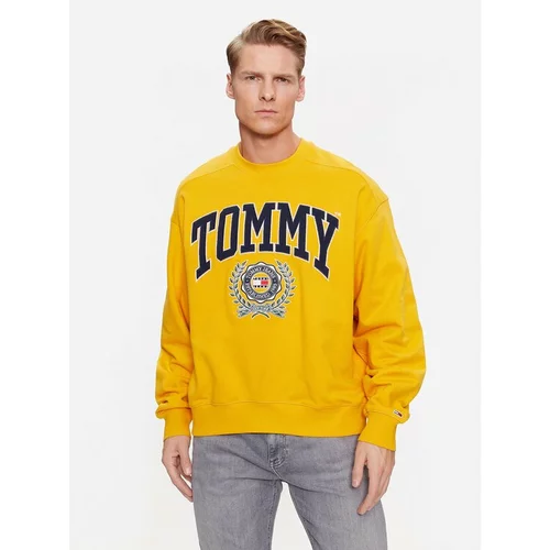 Tommy Jeans Jopa College Graphic DM0DM16804 Rumena Boxy Fit