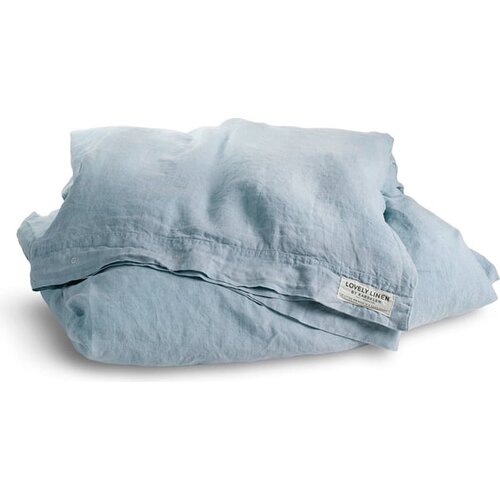 Lovely Linen Prevleka za odejo Misty 135x200 - Misty Sky Slike