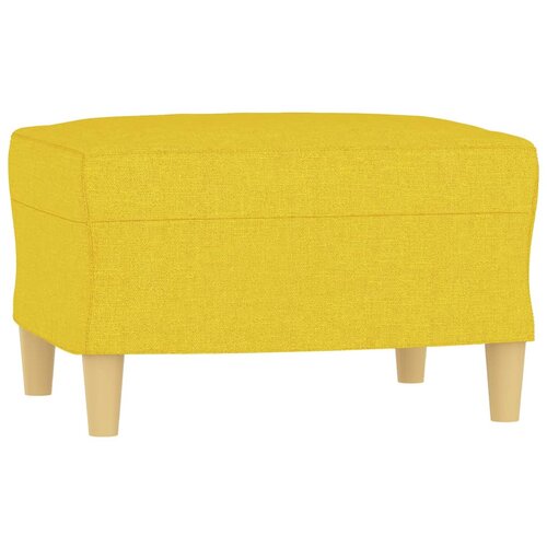  4-dijelni set sofa s jastucima svjetložuti od tkanine Slike